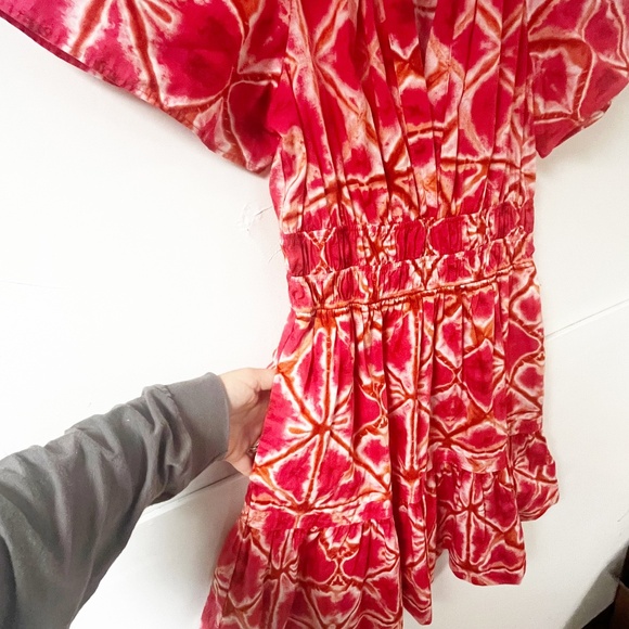 Anthropologie The Somerset Mini Dress in Pink Smocked Poplin Cotton Size Small - Picture 4 of 12